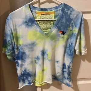 Aviator Nation crop boyfriend tshirt!